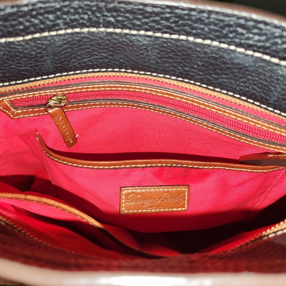 Dooney & Bourke Black Leather Tote Bag - Picture 6 of 8